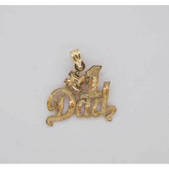 14k Estate Men's Yellow Gold Pendant - Vintage Style - 1.3g - Appraised $350